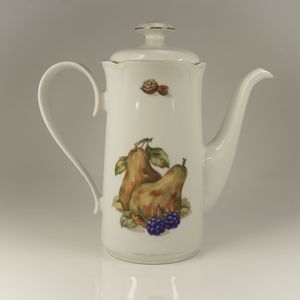 Jlmeneau Tall Vintage Coffee Pot German Porcelain